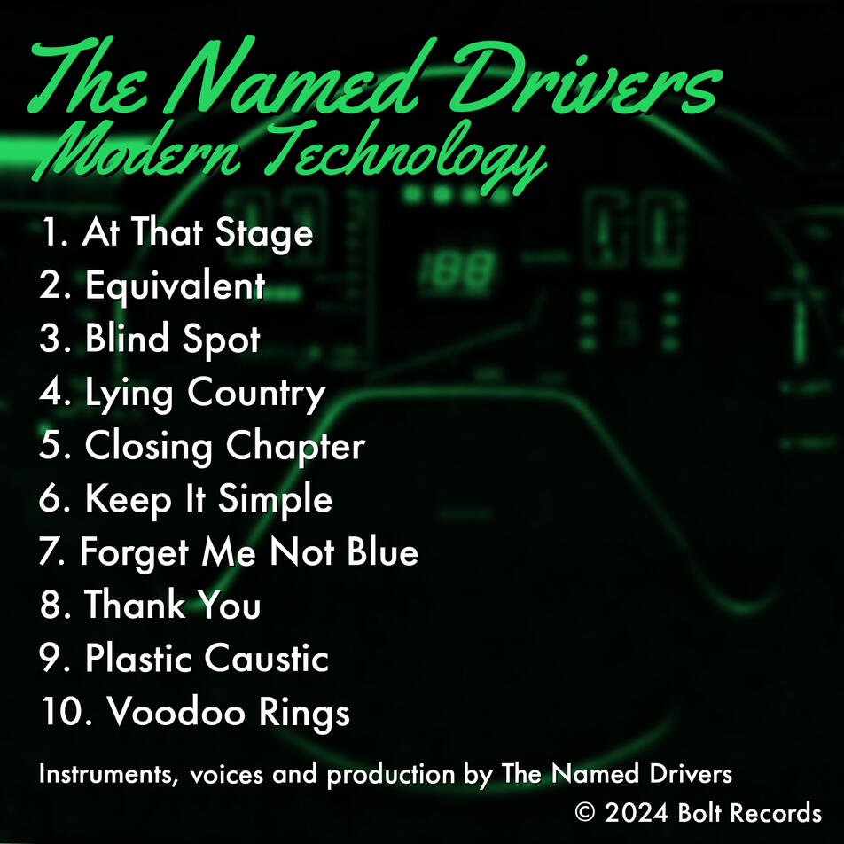 The Named Drivers front cover